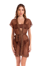 GLEAMING TUNIC - SHINY MOCHA