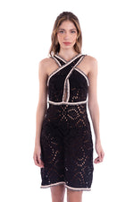 RUFFLIE DRESS - BLACK