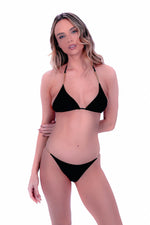 GOLD CHAIN CHEEKY BIKINI - BLACK (Icons)