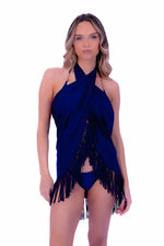 FISH NET FLAPPER - NAVY (Icons)