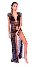 LACE ZIG ZAG POSITANO - BLACK