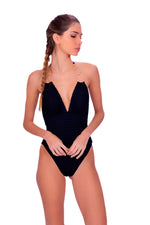 LINKED RINGS ONE PIECE - BLACK