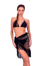 FISH NET FLAPPER - BLACK